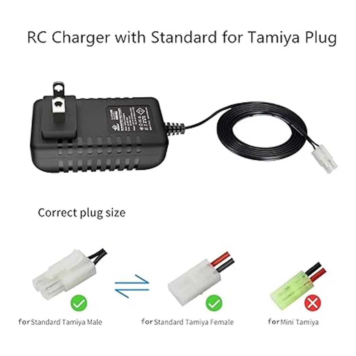 Melasta Cargador de batería de coche RC de 7.2 V 9.6 V 8.4_2