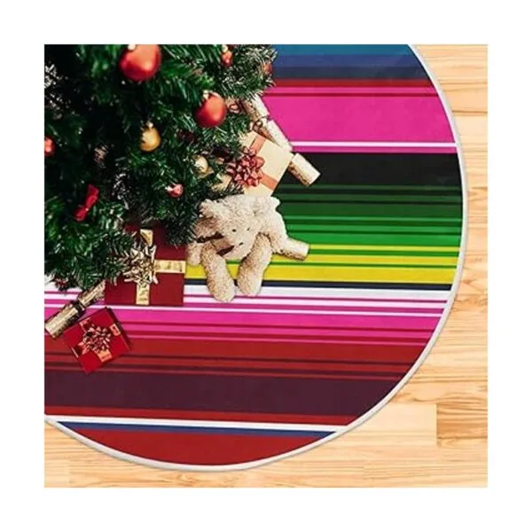 WELLDAY Manta mexicana de Serape a rayas falda colorida_5