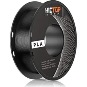 Filamento de impresión 3D 0.069 in PLA Negro_1