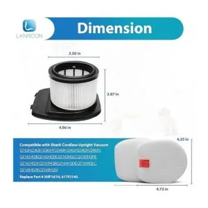 LANROON IZ362H Filtros para Shark Rocket Pet Pro IZ162H_3