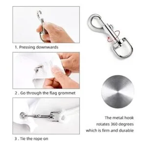 Cuerda para mástil de bandera de 100 pies kit de cuerda_5