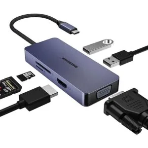 OBERSTER 6 en 1 USB C a HDMI VGA Dual Monitor USB C_1