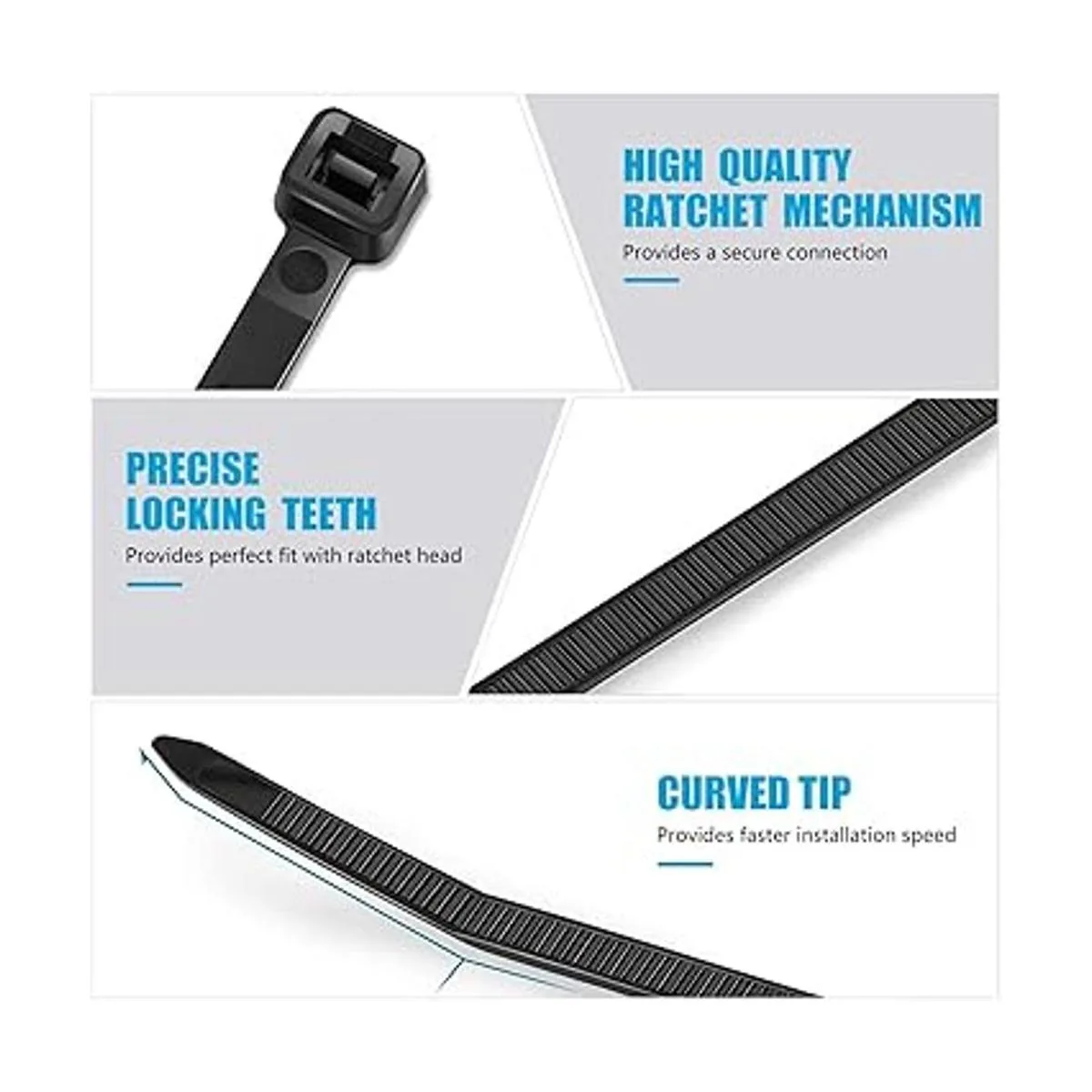 Skalon Bridas de 8 pulgadas paquete de 1000_4