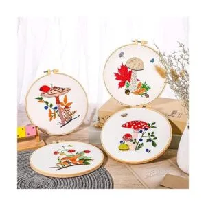 Juego de 4 juegos de bordado con patrón e instrucciones_5