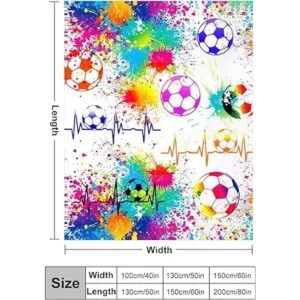 Manta de fútbol súper suave ligera acogedora con_2
