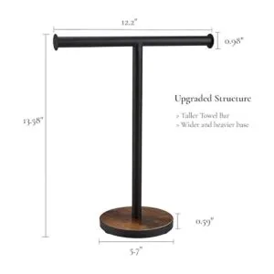 BCOZLUX Soporte para toallas soporte de toalla de mano_7