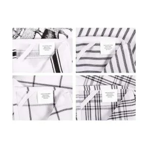 KAF Home Pantry Juego de 4 paños de cocina apilados de_6