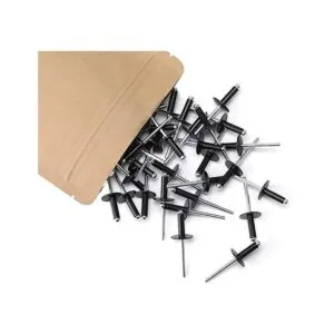 100 remaches ciegos negros de brida grande aluminio_3