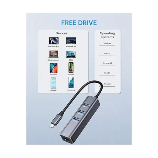Adaptador USB C a Ethernet Vilcome RJ45 a USB C_5