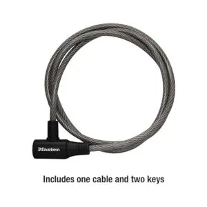 Master Lock 8154DPF Cerradura de cable con llave 1 paquete_6