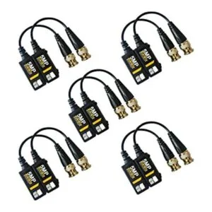 EVERSECU 5 pares de conectores pasivos HD BNC para cámaras_1