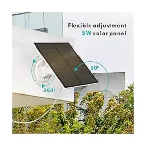 Panel solar de 5 W para cámara de seguridad de batería_3