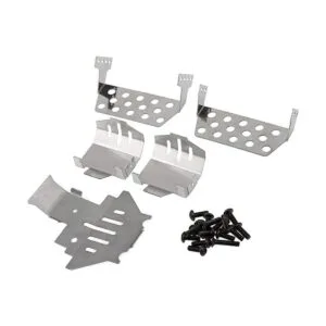 5 unids ShreGoo placa de acero inoxidable RC Skid PlateRC_2