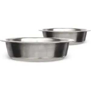 Cuencos de acero inoxidable para perros y gatos plato_1