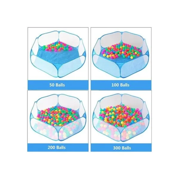 Jacone Piscina portátil con forma hexagonal azul para_5