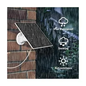 Panel solar de 5 W para cámara de seguridad de batería_4