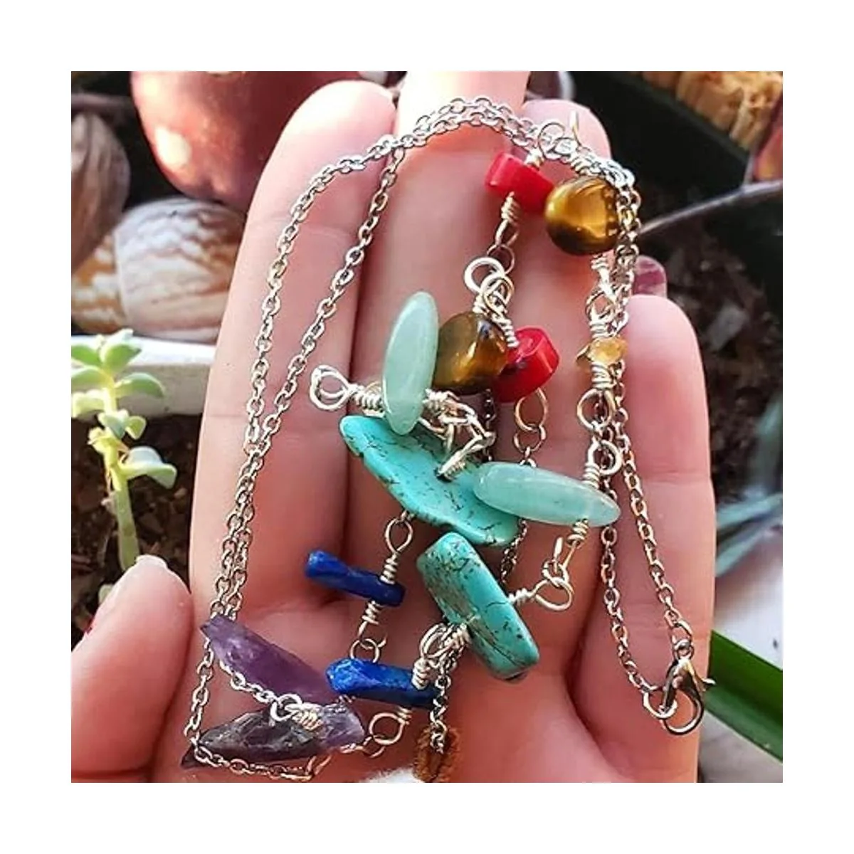 ZEONHEI Cadena de cables de eslabones de acero inoxidable_6