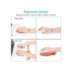Dapesuom Reposamuñecas para teclado y mouse pad con_4