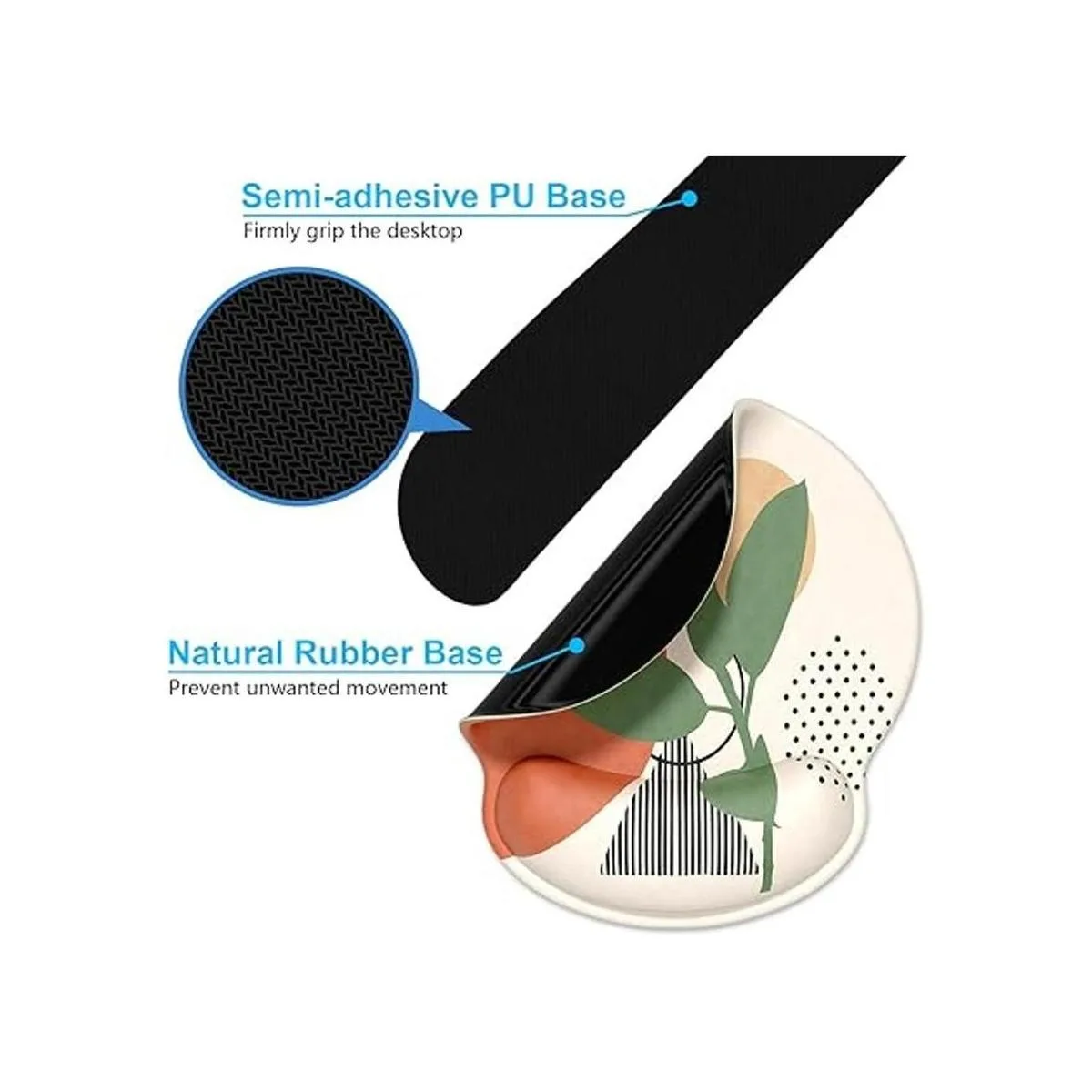 Dapesuom Reposamuñecas para teclado y mouse pad con_6