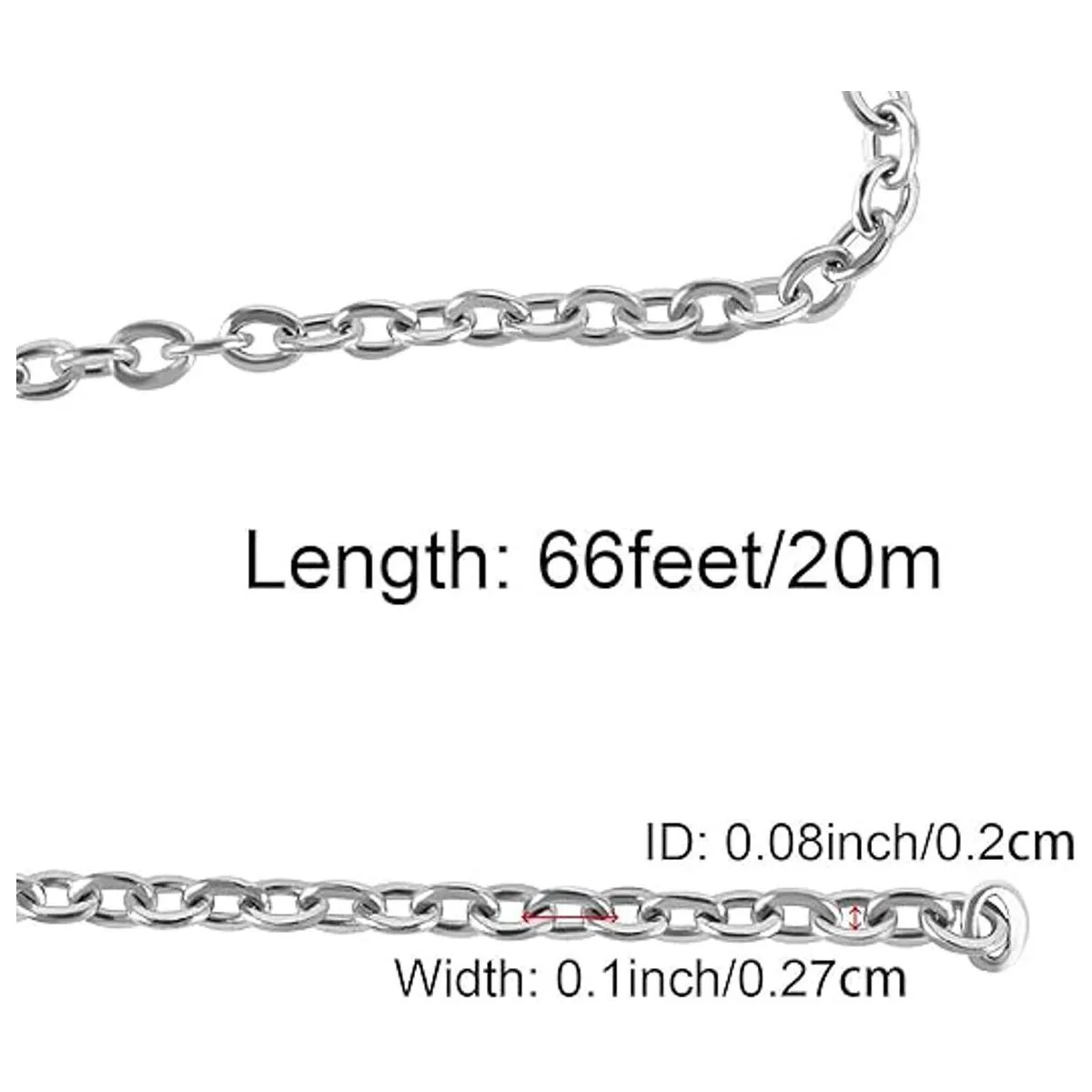 ZEONHEI Cadena de cables de eslabones de acero inoxidable_2