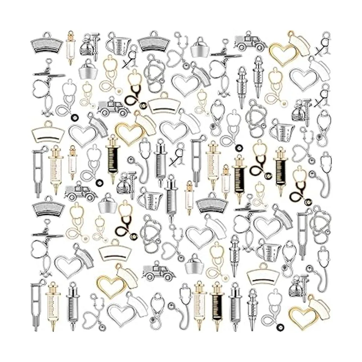 Junkin 108 dijes para enfermera estetoscopio dijes_1