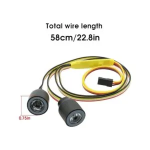 GLOBACT Faros delanteros RC Light RC con 12 modos para_5