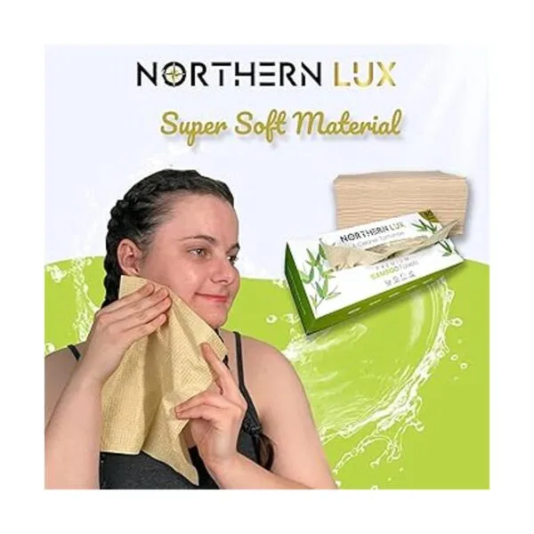 Northern Lux Toallas de bambú prémium 80 hojas paños_3