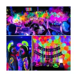 THECHAM Tira de luz negra de 40 pies con control remoto_7