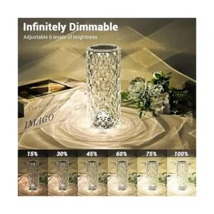 Lámpara de cristal recargable táctil con 16 colores RGB y_3