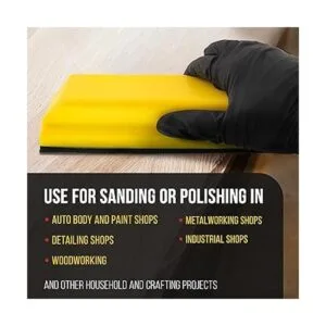 DuraGold Pro Series Bloque de lijado rectangular de 10 x_5