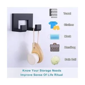 APLusee SUS 304 Gancho de doble capa cuadrado de acero_4