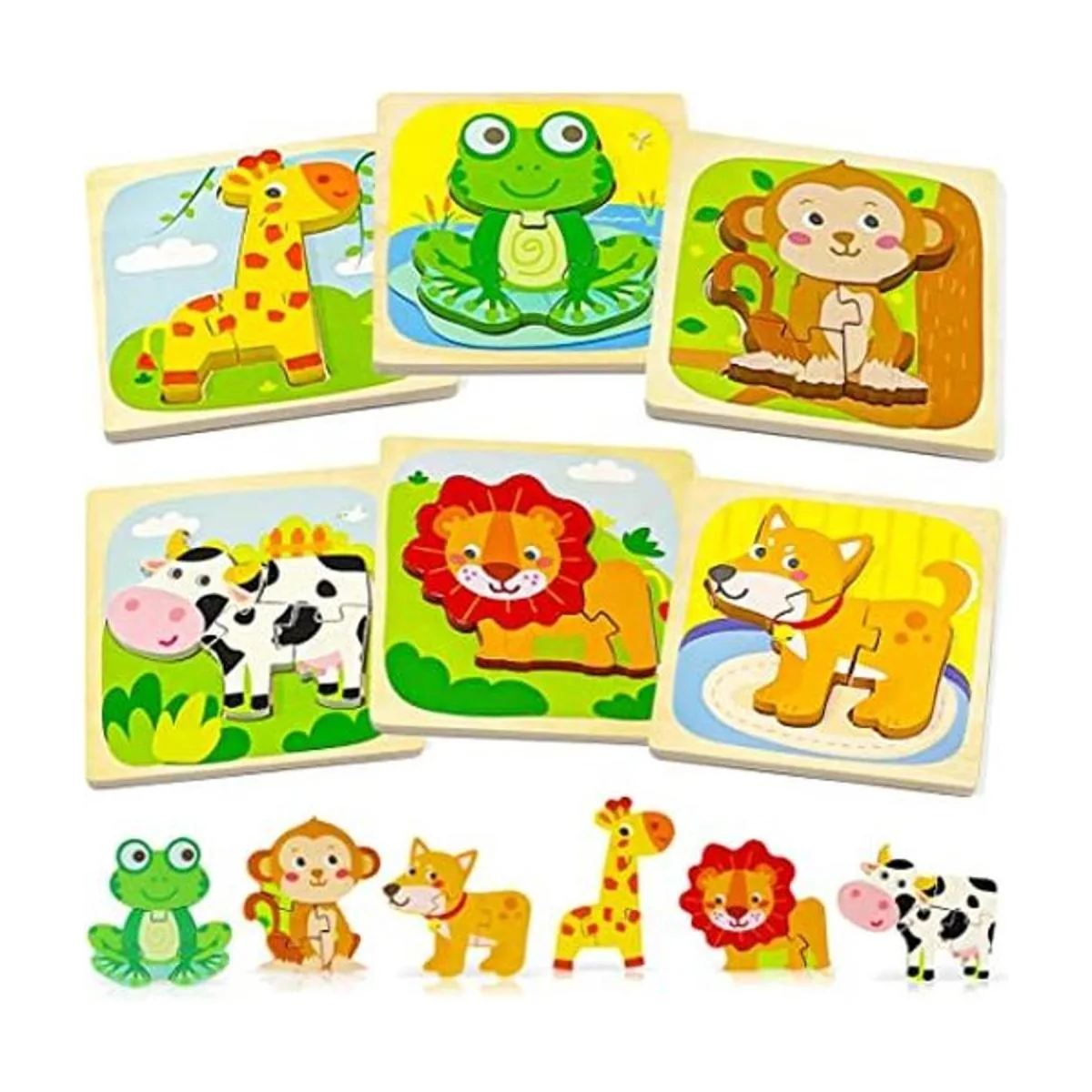 Rompecabezas de madera para niños de 1 a 3 años juguetes_1