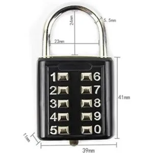 Candado Cerradura de combinación de dígitos candado de_2