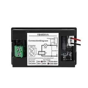 DROK Medidor de amperios de voltios panel de amperímetro_3