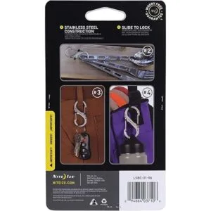Nite Ize LSBC01R6 SBiner SlideLock Mosquetón de doble_3