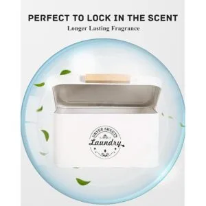 Dryer Sheet Holder with Hinged Lid Metal Dryer Sheet_3