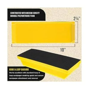 DuraGold Pro Series Bloque de lijado rectangular de 10 x_3