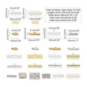 PH PandaHall 18 estilos de cierre de capas 166 cierres de_5