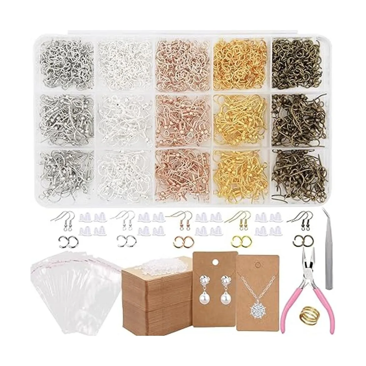 EuTengHao Ganchos para pendientes para hacer joyas kit de_1