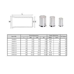 RockDIG 300 piezas 12 10 8 6 4 2 10 20 Conector de_6