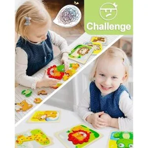 Rompecabezas de madera para niños de 1 a 3 años juguetes_2