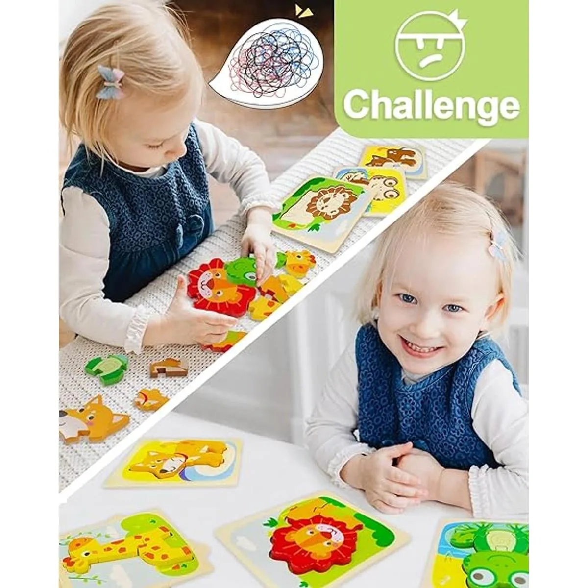 Rompecabezas de madera para niños de 1 a 3 años juguetes_2