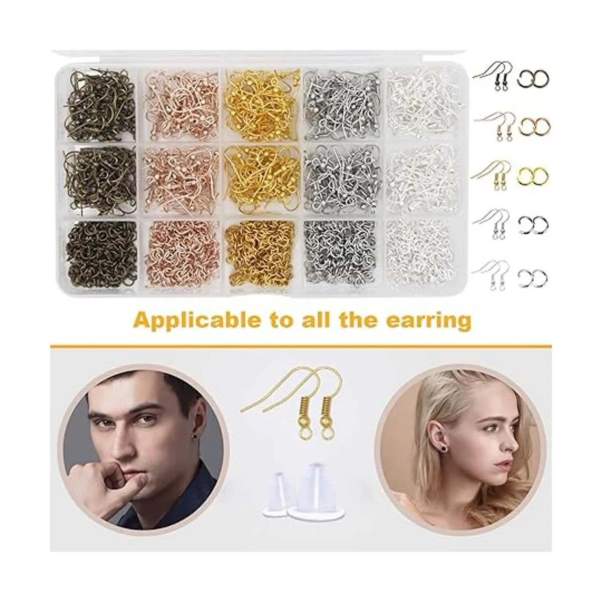 EuTengHao Ganchos para pendientes para hacer joyas kit de_5
