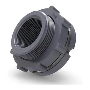 TAISHER 2 conectores de tanque de mamparo de PVC negro de_2