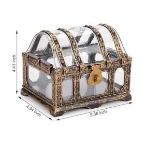 Cofre de tesoro transparente antiguo para niños_3