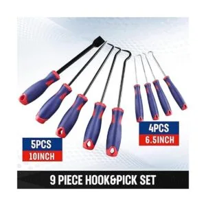 WORKPRO Juego de 9 ganchos de precisión con raspador_2