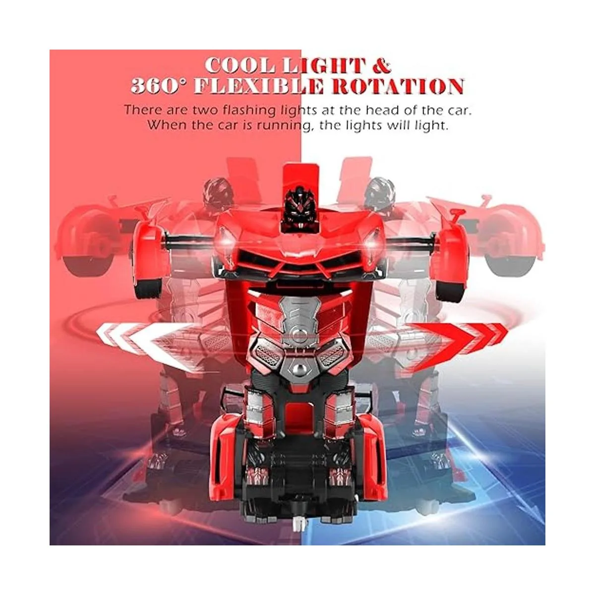 Dolanus Coche de control remoto Transform Robot RC Cars_4