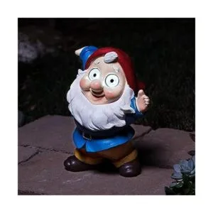 Blazin Garden Gnome Decoration Outdoor Solar Yard_3
