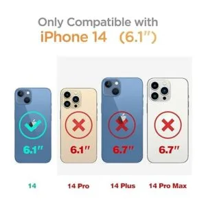 GVIEWIN Compatible con iPhone 14 con protector de_2
