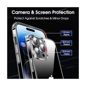 CASEKOO Funda transparente para iPhone 14 Pro Max nunca_4